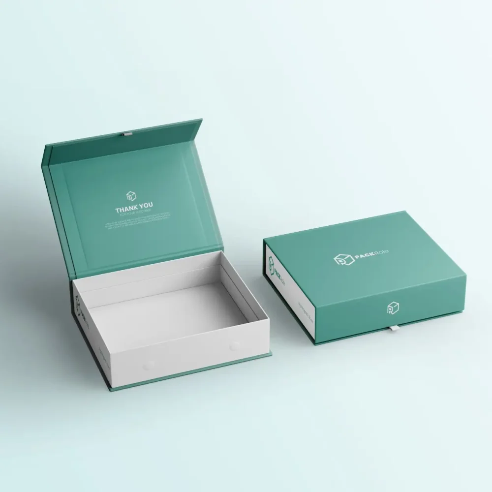 Custom Flap Open Rigid Boxes