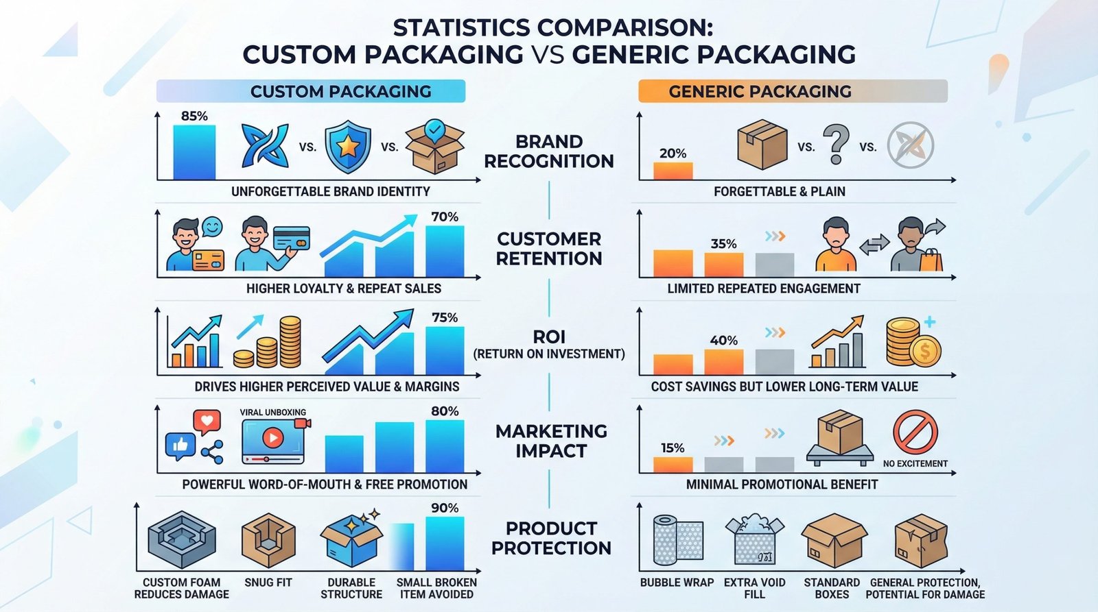 Cost Comparison of Custom Packaging vs Generic Packaging