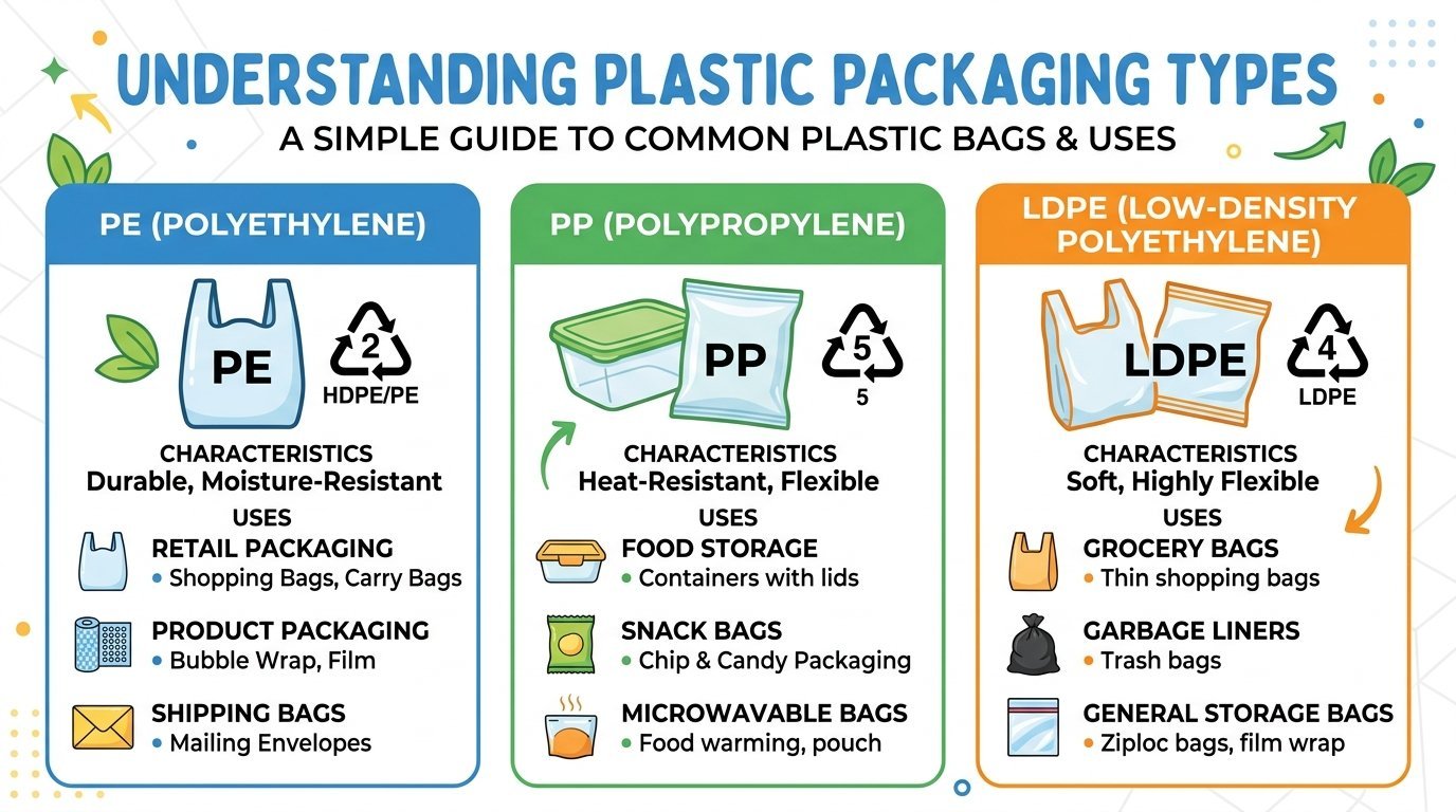 Types of Plastic Packaging Bags