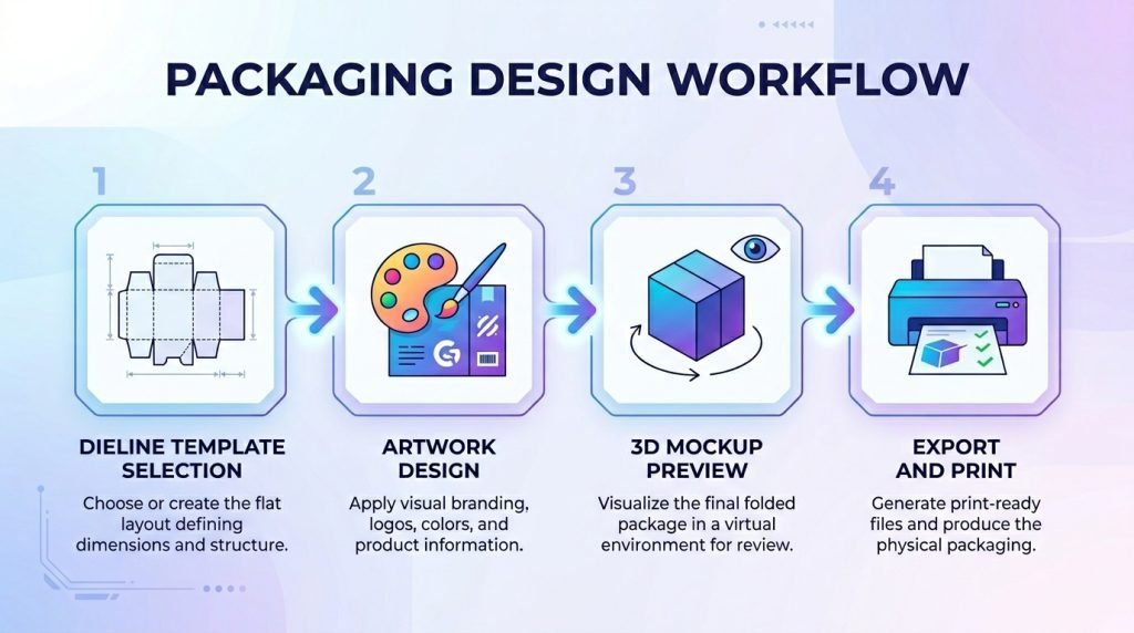 packaging design workflow