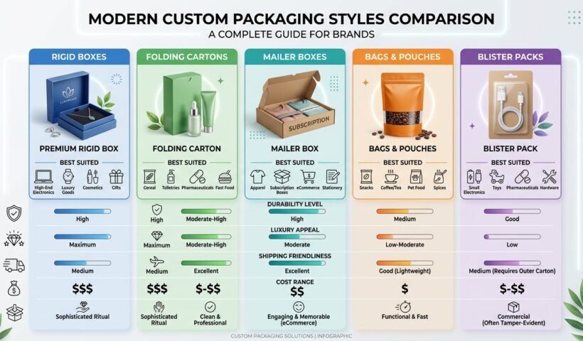 Custom Packaging Guide: Materials, Styles, and Costs Explained