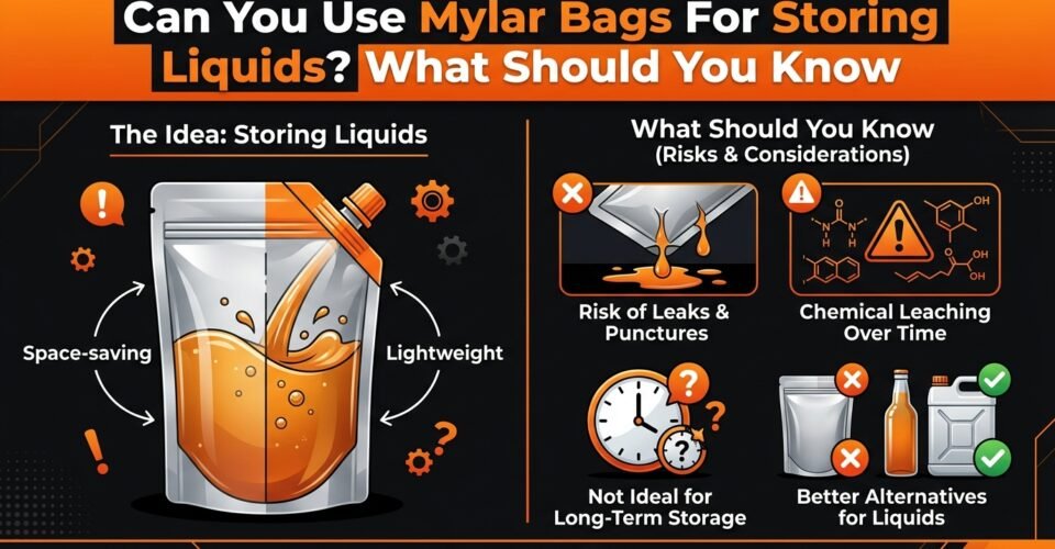 Can You Use Mylar Bags For Storing Liquids? What Should You Know