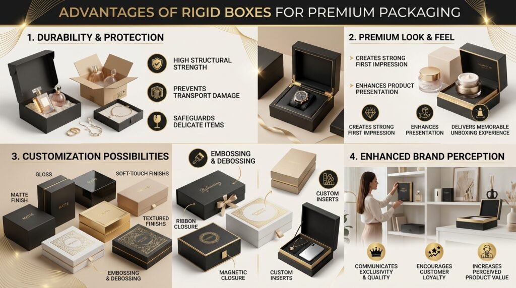 What are the Advantages of Rigid Boxes to Luxury Packaging?
